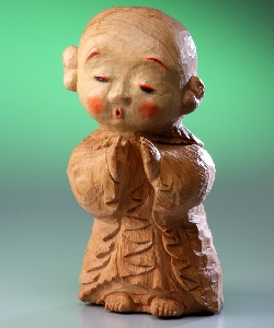 「きこえる」高40×巾20×20cm 楠